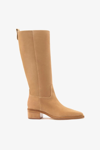 Bota Florencia Camurça Caramelo Boot Larroudé