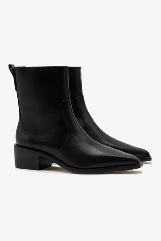 Bota Florencia Low Couro Preto