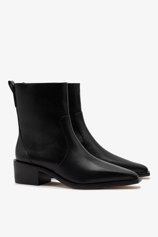 Bota Florencia Low Couro Preto