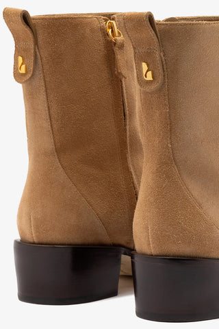 Bota Florencia Low Camurça Caramelo