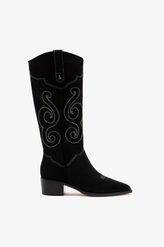 Bota Paloma Camurça Preto