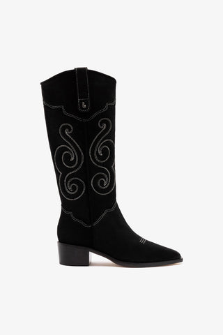 Bota Paloma Camurça Preto