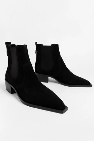 Bota Valentina Camurça Preto
