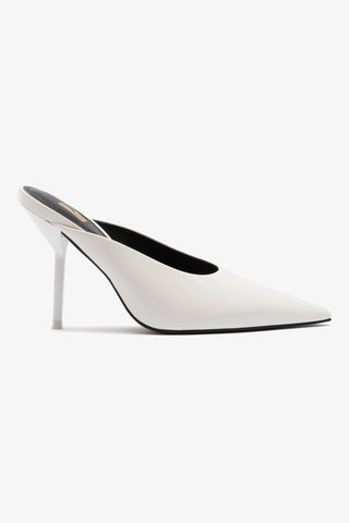 Mule Lova Couro Branco