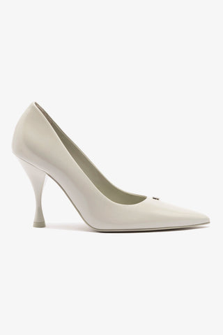 Scarpin Stone Couro Cinza