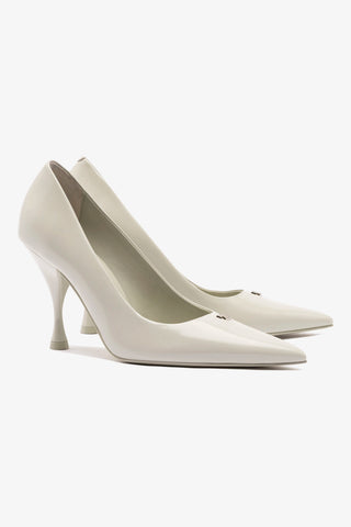 Scarpin Stone Couro Cinza