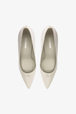 Scarpin Stone Couro Cinza