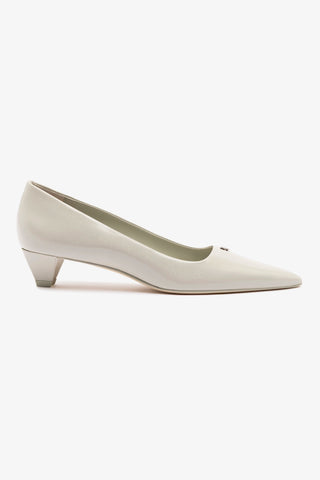 Scarpin Ruth Couro Cinza