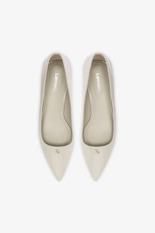 Scarpin Ruth Couro Cinza