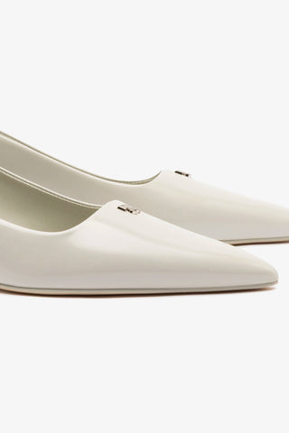 Scarpin Ruth Couro Cinza