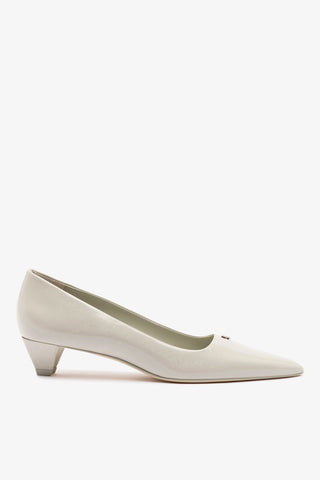 Scarpin Ruth Couro Cinza Womens - Shoes - Pumps Larroudé