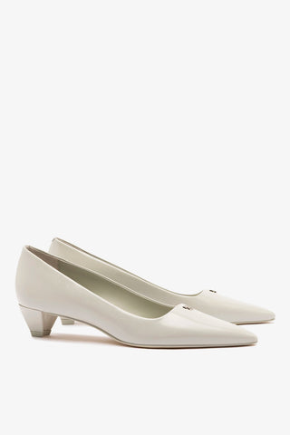 Scarpin Ruth Couro Cinza Womens - Shoes - Pumps Larroudé
