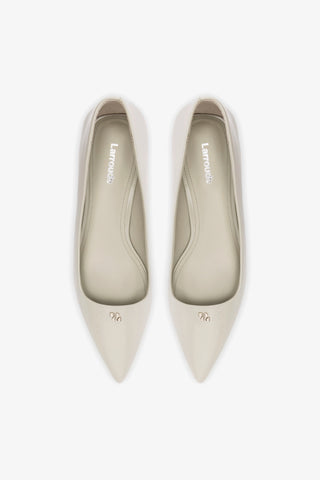 Scarpin Ruth Couro Cinza Womens - Shoes - Pumps Larroudé