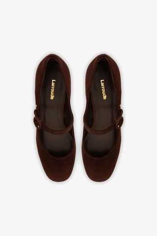 Scarpin Plataforma Blair Camurça Marrom