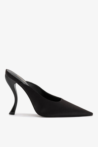 Larroudé By Nicolò B.: Mule Inna Cetim Preto