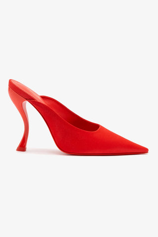 Larroudé By Nicolò B.: Mule Inna Cetim Vermelho
