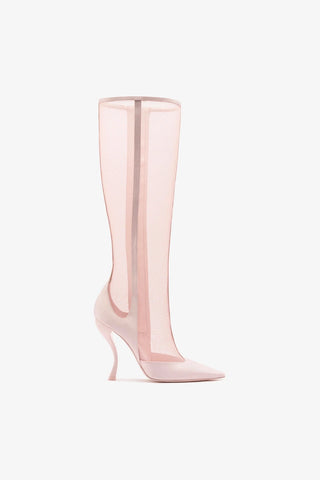 Larroudé By Nicolò B.: Bota Zuzu Cetim e Tela Rosa