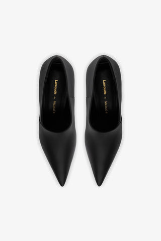Larroudé By Nicolò B.: Scarpin Vittoria Couro Preto