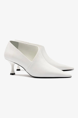 Larroudé By Nicolò B.: Scarpin Vittoria Couro Branco