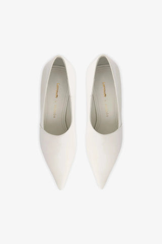 Larroudé By Nicolò B.: Scarpin Vittoria Couro Branco