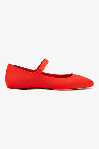 Larroudé By Nicolò B.: Sapatilha Maria Cetim Vermelho