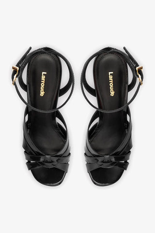 Sandália Veronica Couro Verniz Preto Womens - Shoes - Sandals Larroudé