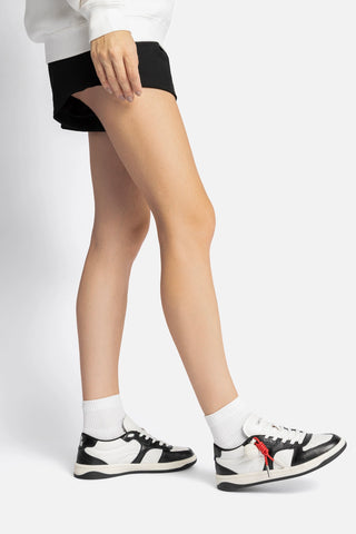 Tênis George Couro Preto e Branco Womens - Shoes - Sneakers Larroudé