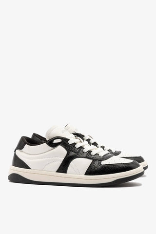 Tênis George Couro Preto e Branco Womens - Shoes - Sneakers Larroudé