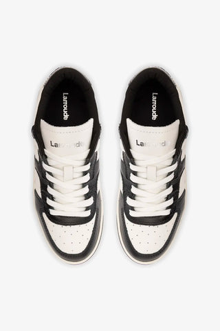 Tênis George Couro Preto e Branco Womens - Shoes - Sneakers Larroudé