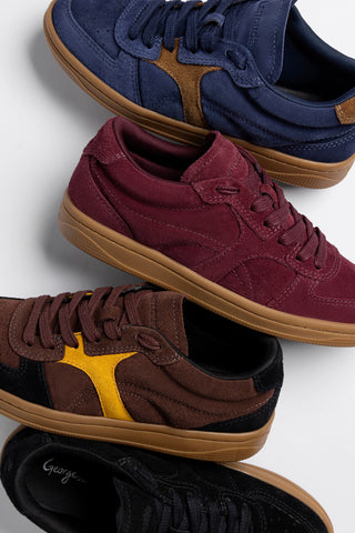 Tênis George Camurça Bordô Sneaker Larroudé