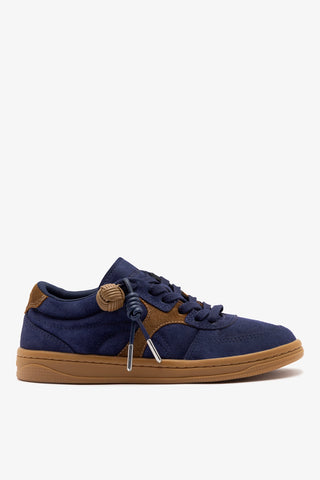 Tênis George Camurça Azul Sneaker Larroudé