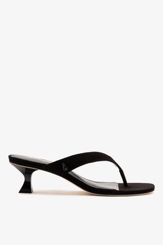 Sandália Gaia Low Camurça Preto