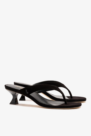 Sandália Gaia Low Camurça Preto