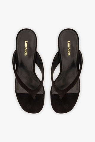 Sandália Gaia Low Camurça Preto