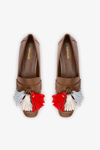 Mocassim Suki Tassel Couro Marrom