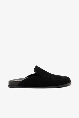 Larroudé x Parke: Mule Clog Camurça Preto