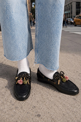 Mocassim Boat Shoe Cyprus Couro Preto