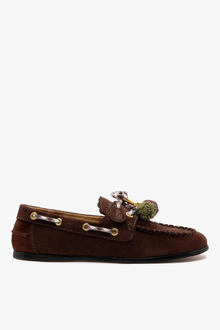 Mocassim Boat Shoe Cyprus Camurça Marrom