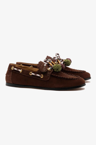 Mocassim Boat Shoe Cyprus Camurça Marrom