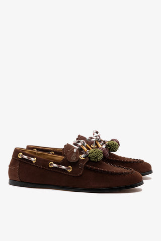 Mocassim Boat Shoe Cyprus Camurça Marrom