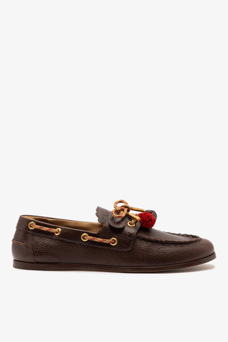Mocassim Boat Shoe Cyprus Couro Marrom
