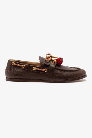 Mocassim Boat Shoe Cyprus Couro Marrom