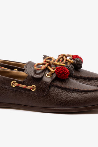 Mocassim Boat Shoe Cyprus Couro Marrom
