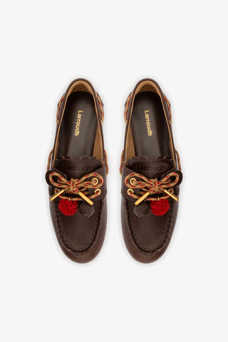 Mocassim Boat Shoe Cyprus Couro Marrom