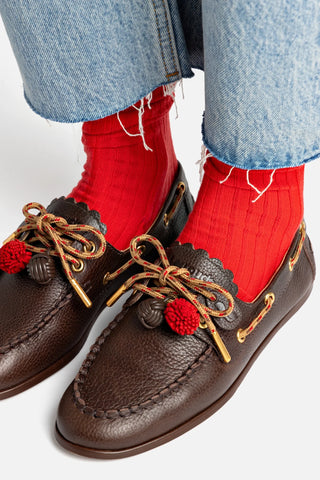 Mocassim Boat Shoe Cyprus Couro Marrom