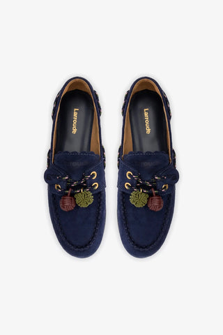 Mocassim Boat Shoe Cyprus Camurça Azul