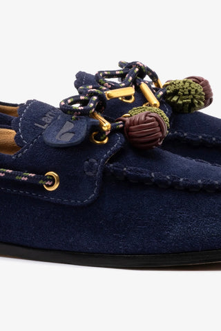 Mocassim Boat Shoe Cyprus Camurça Azul