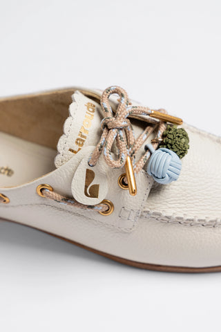 Mule Cyprus Couro Off White