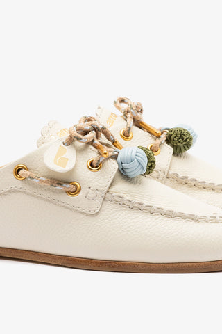 Mule Cyprus Couro Off White