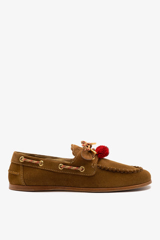 Mocassim Boat Shoe Cyprus Camurça Caramelo